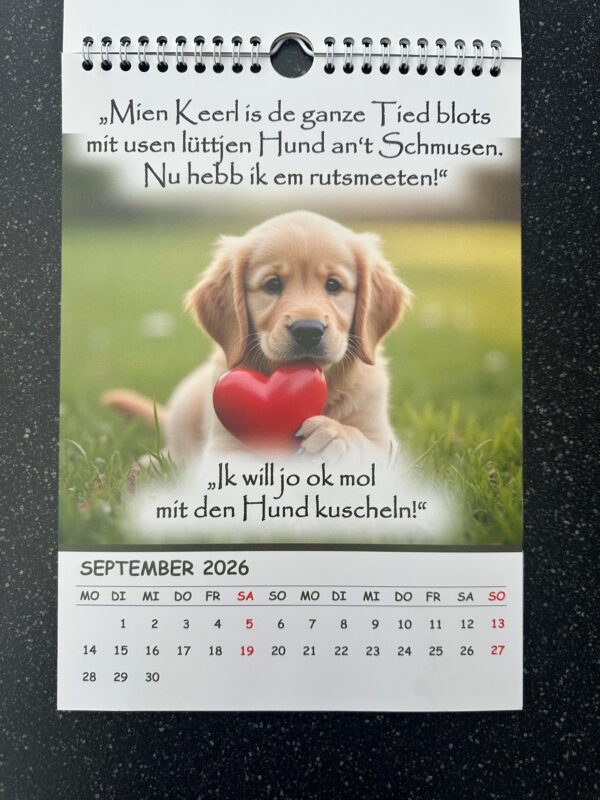 Neu! DER Kalender 2026 - "De Kalenner ton Schmunzeln op platt" – Bild 6